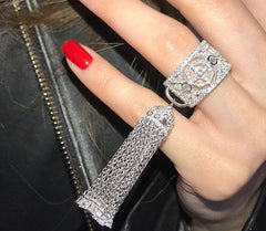 Luxury KO Design 925 Sterling Silver ring