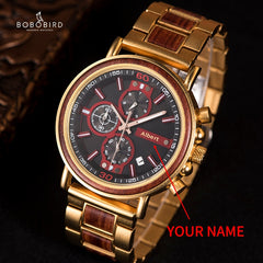 relojes homb BOBOBIRD Wood Watch