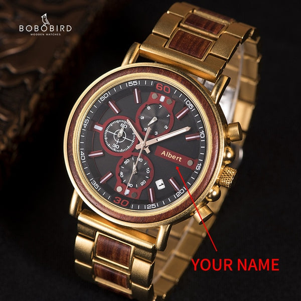 relojes homb BOBOBIRD Wood Watch