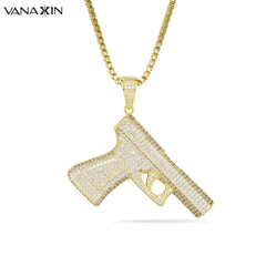 VANAXIN Pistol Pendants Necklaces