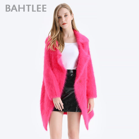 BAHTLEE Winter Women  Angora Coat