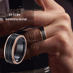 8MM LUXURY WEDDING BAND TUNGSTEN CARBIDE RING