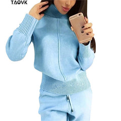 TAOVK Winter Woolen Knitted Warm Suit