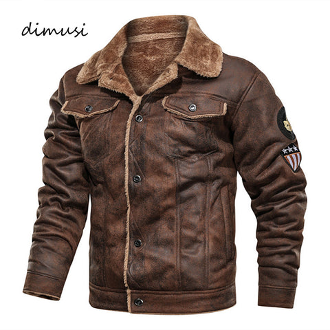 DIMUSI Winter Men Bomber Jacket