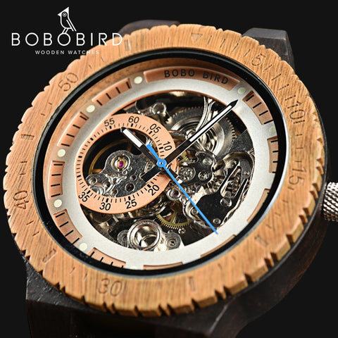 BOBO BIRD Wooden Mechanical Watch