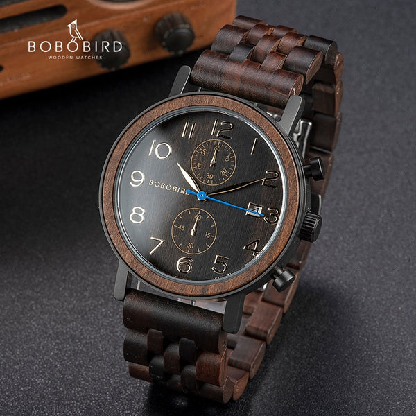 Relogio Masculino BOBO BIRD Wooden Watch