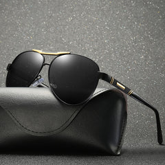 Men Polarized Mirror Oval Sunglasses