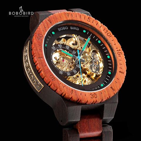 Relogio Masculino BOBO BIRD Mechanical wood Watch