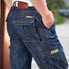 FNC men multi pocket jeans