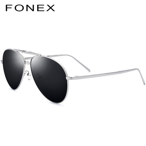 Pure Titanium Polarized Sunglasses Men