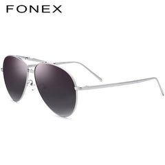 Pure Titanium Polarized Sunglasses Men