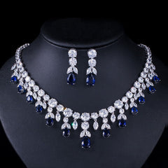 CWWZircons Luxury Dark Blue necklace
