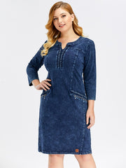 LIH HUA denim dress