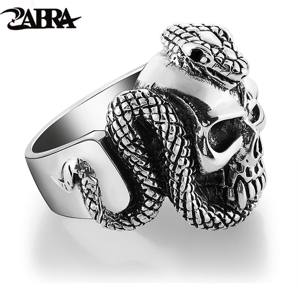 ZABRA 100% 925 Sterling Silver Skull Ring