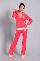 Spring / Fall Women'S Brand Velvet Fabric suit