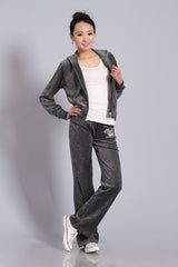 Spring / Fall Women'S Brand Velvet Fabric suit