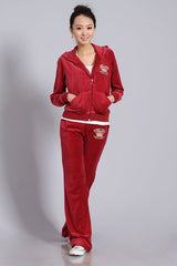 Spring / Fall Women'S Brand Velvet Fabric suit