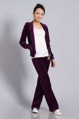 Spring / Fall Women'S Brand Velvet Fabric suit
