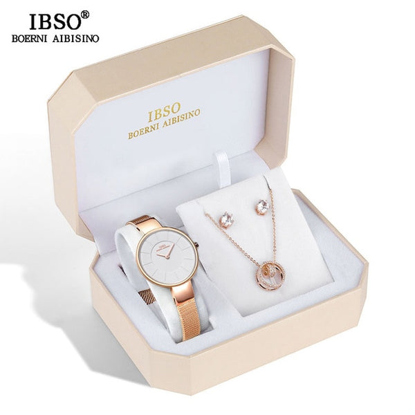 IBSO Brand Women Rose Gold Watch