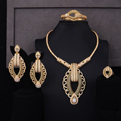 GODKI Luxury Party Square 4PCS jewelry set