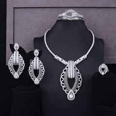 GODKI Luxury Party Square 4PCS jewelry set