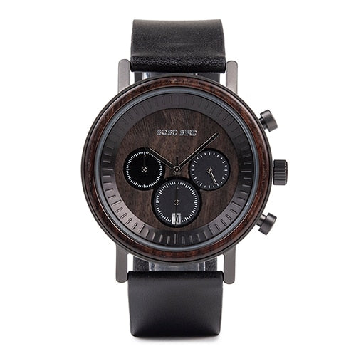 BOBO BIRD Stainless Steel Wooden Watch