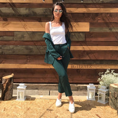 FNC Work Fashion Pant Suits 2 Piece Set