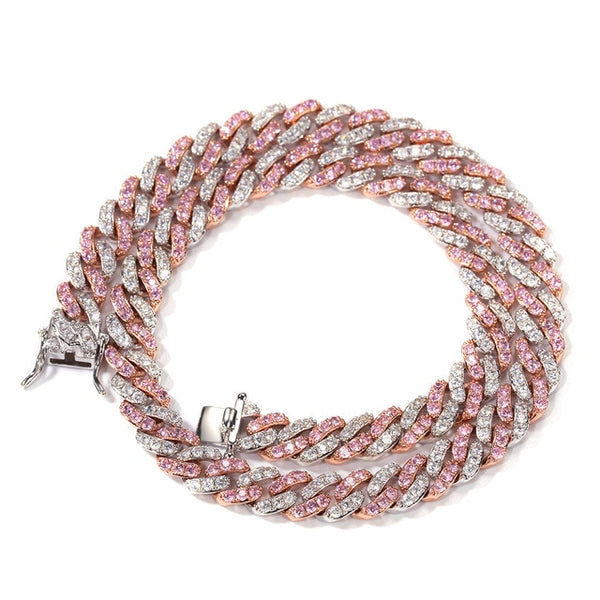 UWIN 9mm Iced Out Women Choker Necklace