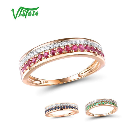 VISTOSO 14K Rose Gold Rings