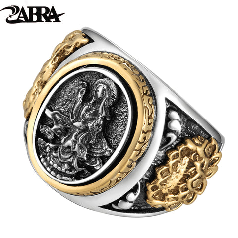 ZABRA Vintage Buddhism Goddess rings