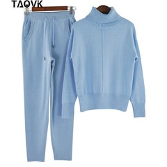 TAOVK Winter Woolen Knitted Warm Suit