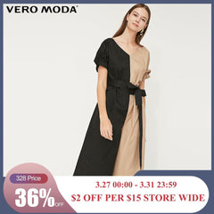 Vero Moda Women‘s  Cotton V-neckline Frilled Sleeves Denim Jumpsuit