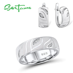 SANTUZZA 925 Silver Jewelry Set for Women