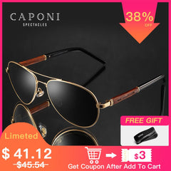 CAPONI 2020 Pilot Sunglasses Polarized UV400