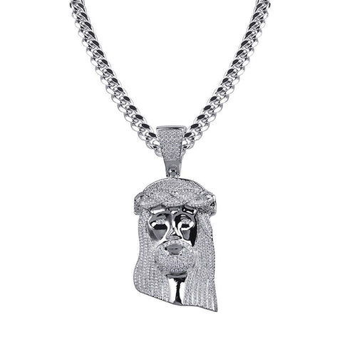 FNC Ice out Jesus Corolla pendant hip hop necklace