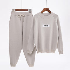 FNC autumn winter Woolen and Cashmere Knitted warm Suit