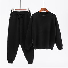 FNC autumn winter Woolen and Cashmere Knitted warm Suit