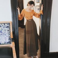 YOSIMI Shirt Skirt Set