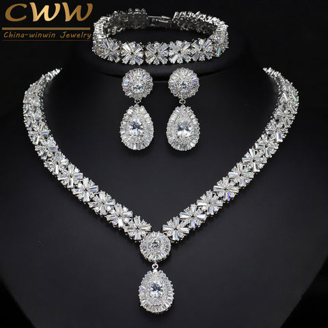CWWZircons Exclusive Dubai Gold Plate necklace