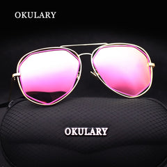 OKULARY Fashion Mirror Women Sunglasses