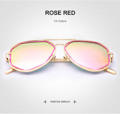 OKULARY Fashion Mirror Women Sunglasses