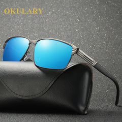 OKULARY Square Polarized Men Sunglasses