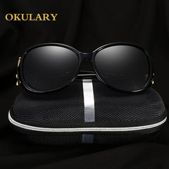 Fashion Women Polarized Sunglasses Black/Red/Brown/Purple