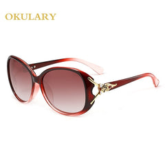 Fashion Women Polarized Sunglasses Black/Red/Brown/Purple