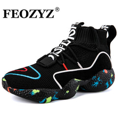 FEOZYZ Knit Vamp Sneakers