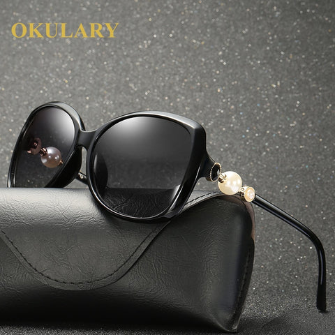 Women Polarized Sunglasses Oversized Eyeglasss UV400