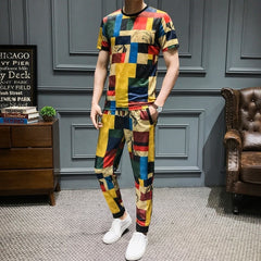 FNC men creative T-shirt and pants