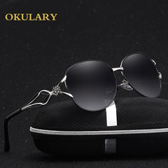 OKULARY Mirror Oval Women Sunglasses