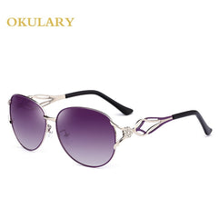 OKULARY Mirror Oval Women Sunglasses