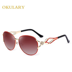 OKULARY Mirror Oval Women Sunglasses